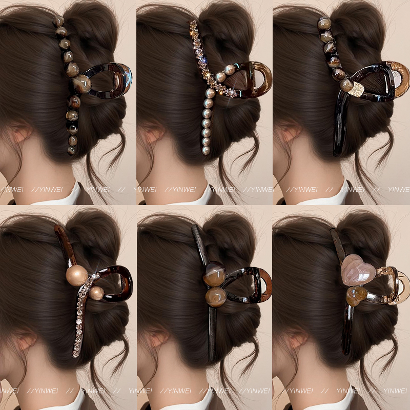 韩国醋酸抓夹大号洗澡发夹鲨鱼