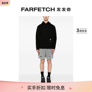 C2H4男士 撕裂细节棉运动短裤 FARFETCH发发奇