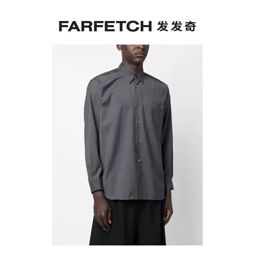 Comme Des Garcons Рубашка Мужская шерстяная рубашка с длинным рукавом FARFETCH