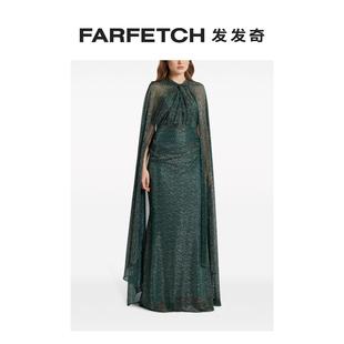 礼服FARFETCH发发奇 Talbot Runhof女士水钻缀饰斗篷式