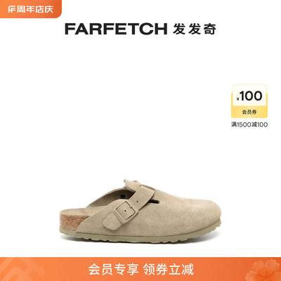 Birkenstock女士Boston绒面皮穆勒鞋勃肯时尚休闲包头拖发发奇