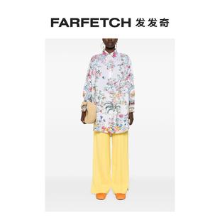 Parterres 亚麻长款 And Camilla女士Plumes 上衣FARFETCH发发奇