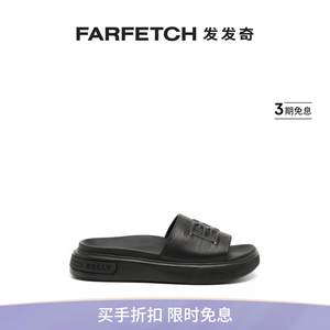 Bally巴利男士logo压纹皮质凉鞋FARFETCH发发奇