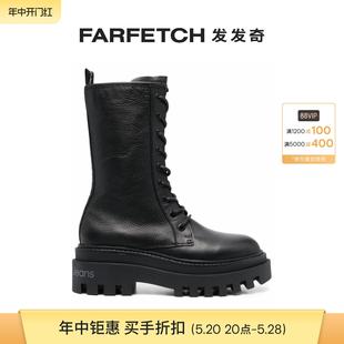 Sale Calvin Final Klein女士绑带厚底中筒靴FARFETCH发发奇