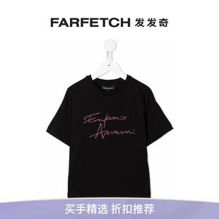 T恤FARFETCH发发奇 logo印花短袖 Armani阿玛尼童装 Emporio