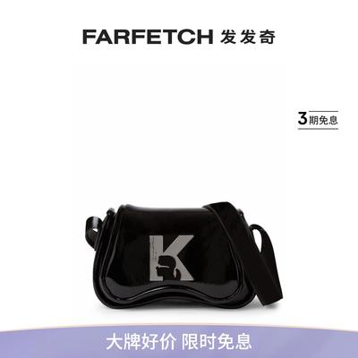 Karl Lagerfeld女士KLG Sunglasses 亮面斜挎包FARFETCH发发奇