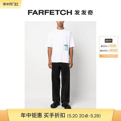 Ambush男女通用Pass 印花超大款T恤FARFETCH发发奇