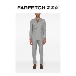 FARFETCH发发奇 套装 条纹双排扣西装 Tagliatore男士