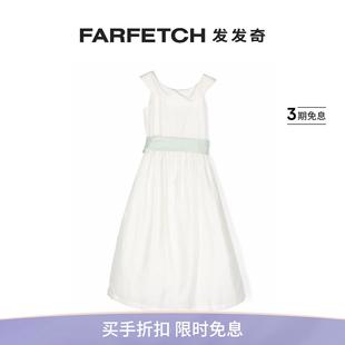 蝴蝶结细节棉连衣裙FARFETCH发发奇 Gufo童装