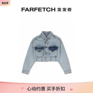 牛仔夹克FARFETCH发发奇 Pinko童装 短款