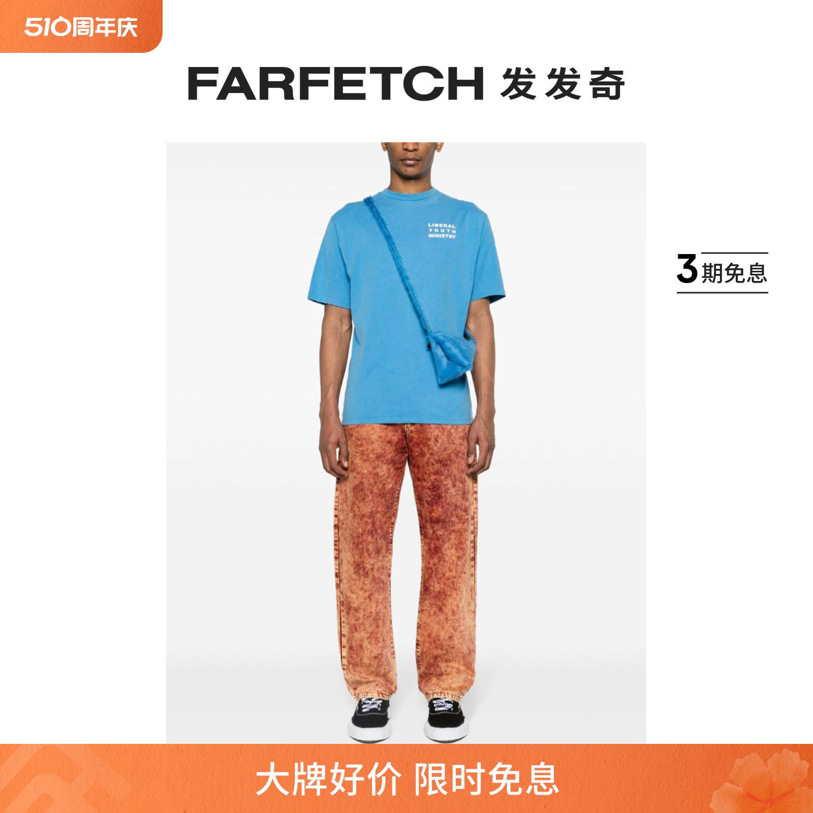 LIBERAL YOUTH MINISTRY男士logo印花棉T恤FARFETCH发发奇