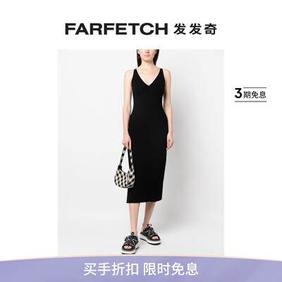 Lacoste女士罗纹针织无袖连衣裙FARFETCH发发奇