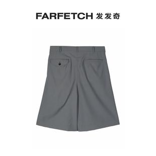 Des Comme Garcons男士 褶饰羊毛短裤 FARFETCH发发奇