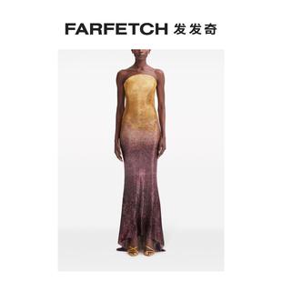 Final Sale Oscar Renta女士亮片缀饰珠饰礼服FARFETCH发