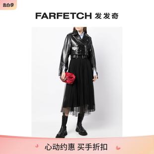 机车夹克FARFETCH发发奇 Rokh女士皮质短款