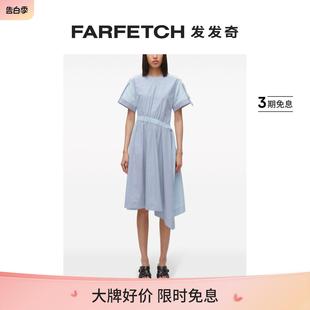 3.1 Lim女士混合条纹不对称中长连衣裙FARFETCH发发奇 Phillip