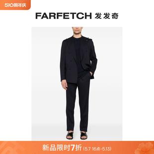 Tagliatore男士 FARFETCH发发奇 套装 双排扣亚麻混纺西装