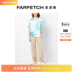 Final Sale NAHMIAS男士 FARFETCH发发奇 云朵图案短袖 衬衫