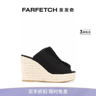 坡跟草编凉鞋 Castaner女士Fama FARFETCH发发奇