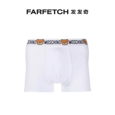 Moschino男士logo四角裤内裤FARFETCH发发奇