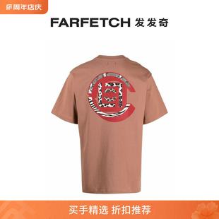 印花T恤FARFETCH发发奇 Logo Shadow CLOT男士