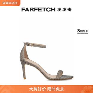 FARFETCH发发奇 高跟皮质凉鞋 Weitzman女士Nunakedcurve Stuart