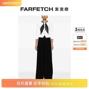 夹克FARFETCH发发奇 Elisabetta Franchi女士围巾缀饰西装