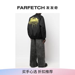 印花飞行员夹克FARFETCH发发奇 Echodomer Simons男士 Raf