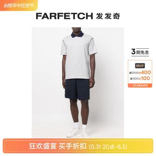 条纹短袖 polo衫 Armani阿玛尼男士 Giorgio FARFETCH发发奇