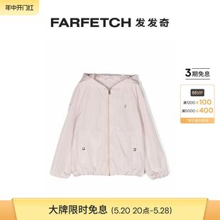 logo标牌拉链雨衣FARFETCH发发奇 Herno童装