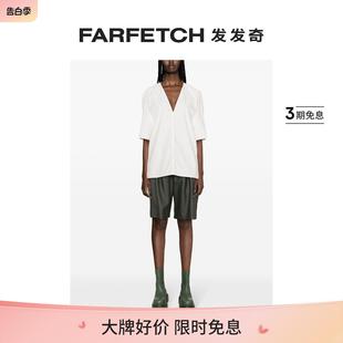 上衣FARFETCH发发奇 Rick Owens女士V领棉长款