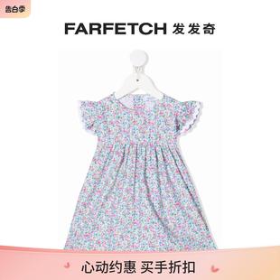 高腰长款 上衣 玫瑰印花帝国式 SIOLA童装 FARFETCH发发奇