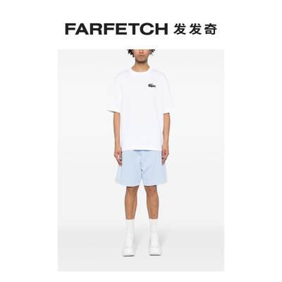 Lacoste男女通用logo贴花棉T恤FARFETCH发发奇