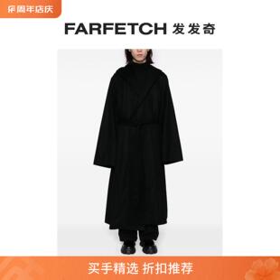 Julius男士 FARFETCH发发奇 松垮连帽束腰外套