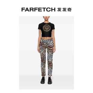 Just Cavalli女士虎头珠饰T恤FARFETCH发发奇