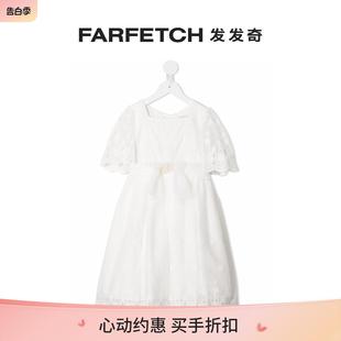 弹性缩褶连衣裙FARFETCH发发奇 Patachou童装 蕾丝分层式