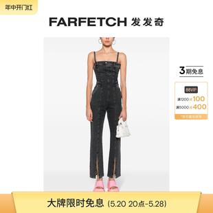 FARFETCH发发奇 微喇牛仔连体长裤 Lagerfeld女士KLJ Karl