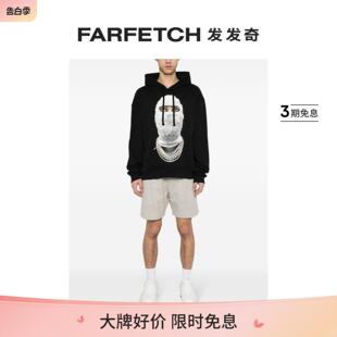 Nit男士 脸孔印花棉连帽衫 Nom FARFETCH发发奇