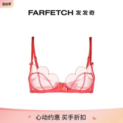 Agent Provocateur女士Lorna 扇贝形边半透明文胸FARFETCH发发奇