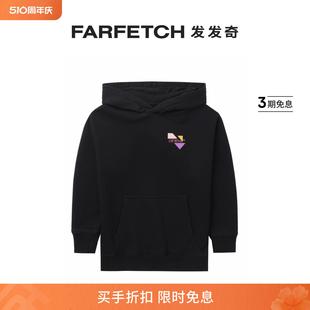 logo印花棉连帽衫 Off White Kids童装 FARFETCH发发奇