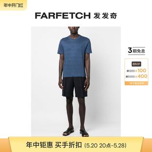 Brioni男士 亚麻T恤FARFETCH发发奇 短袖