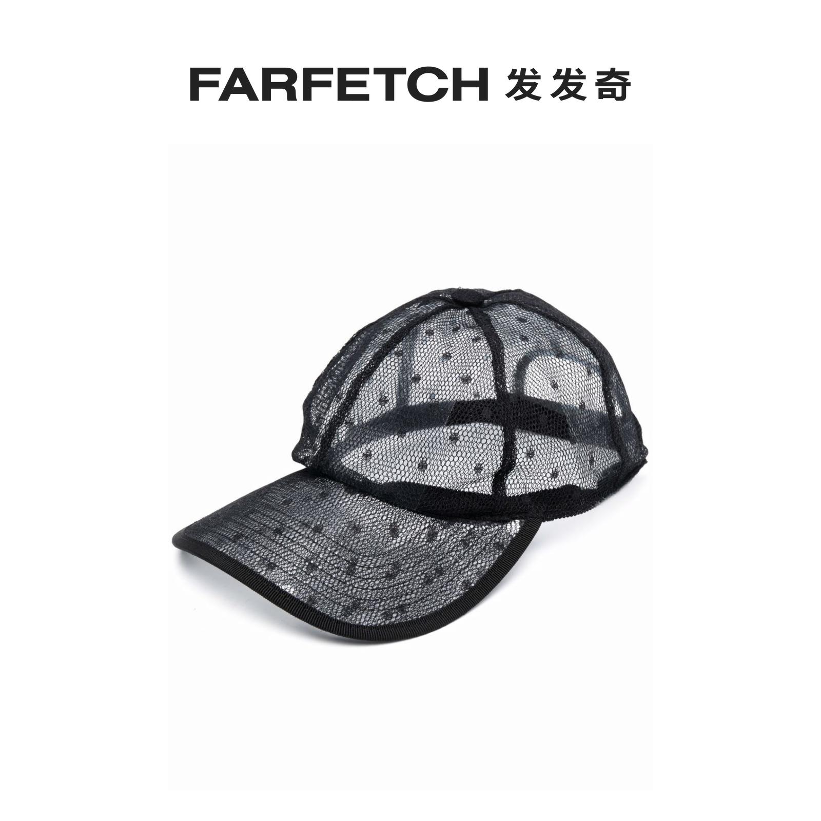 Red Valentino女士Point D'esprit 网纱棒球帽FARFETCH发发奇