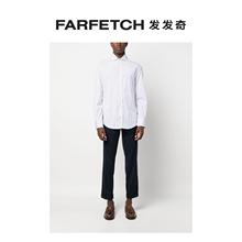 FARFETCH发发奇 条纹府绸衬衫 Brunello Cucinelli男士