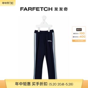 FARFETCH发发奇 KENZO童装 logo印花侧条纹运动裤