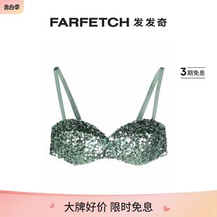 Moschino女士亮片心形领文胸FARFETCH发发奇