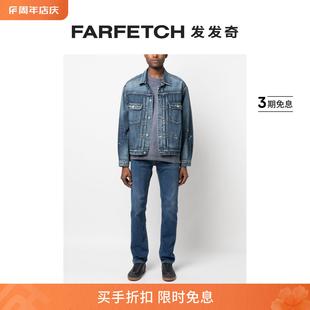 头巾细节修身 FARFETCH发发奇 牛仔裤 Cohen男士 Jacob