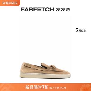 FARFETCH发发奇 正面蕾丝绒面皮帆船鞋 Creative男士 Officine