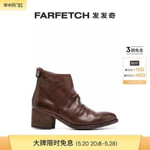 皮质中跟短靴FARFETCH发发奇 113 Creative女士Denner Officine