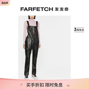 FARFETCH发发奇 CEE女士皮质直筒背带裤 DEE WASHINGTON