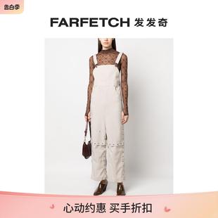 FARFETCH发发奇 Weinsanto女士两穿铆钉阔腿背带裤